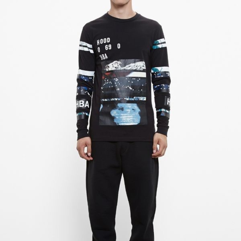 ❣️SOLD❣️Hood By Air Print Long Sleeve T-shirt